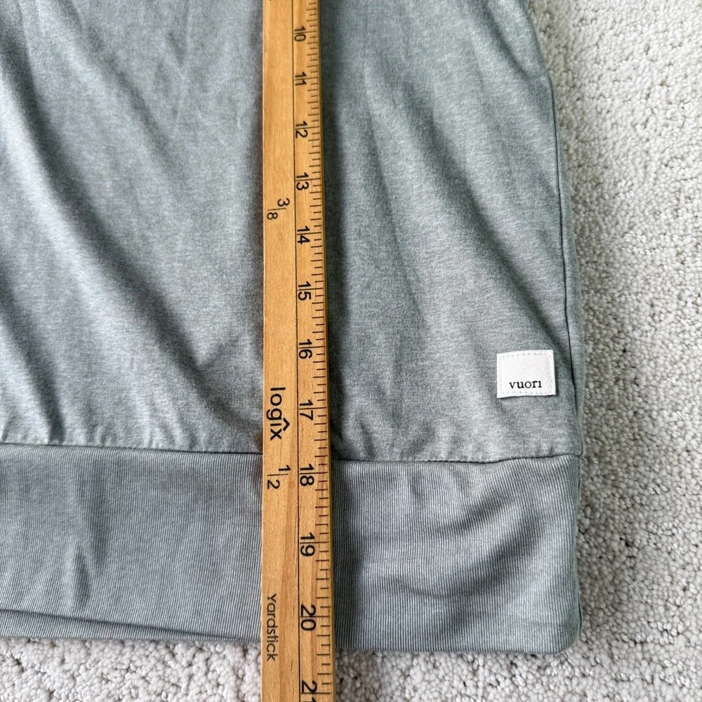 Vuori Daydream Crew Top Women S Green Heather VW133 Performance Stretch - Picture 8 of 9
